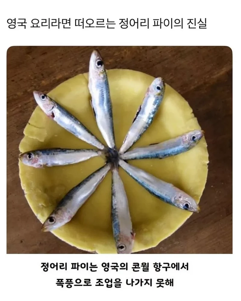 영국 요리라면 떠오르는 정어리 파이의 진실